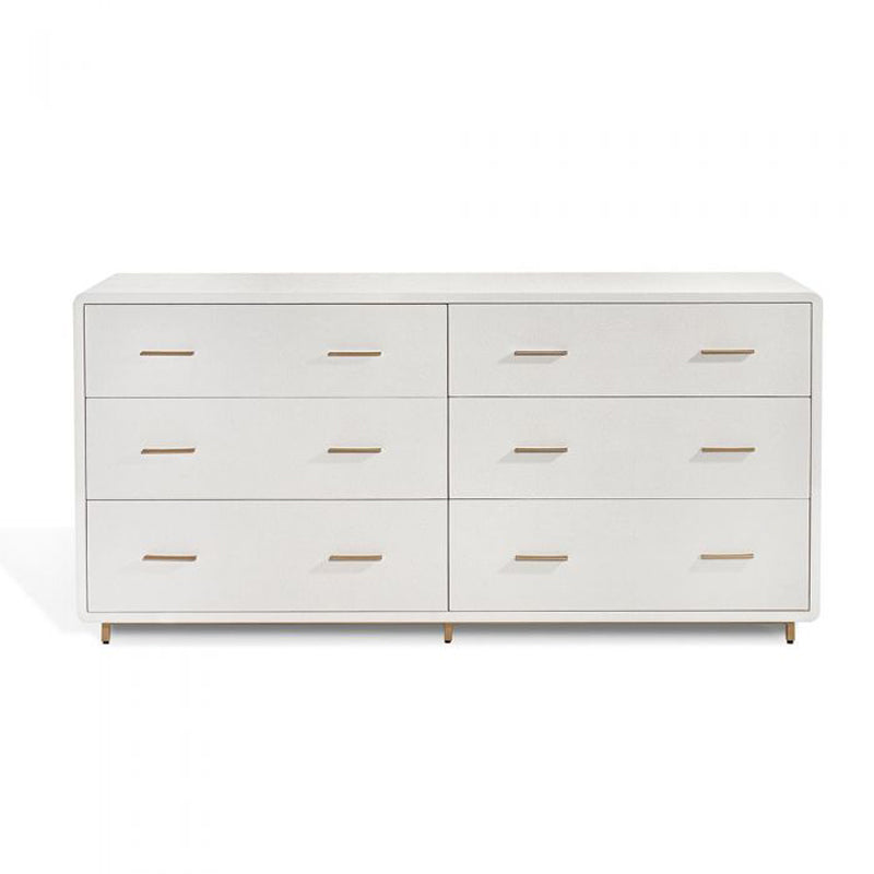 Calypso 6 Drawer Chest - Bone