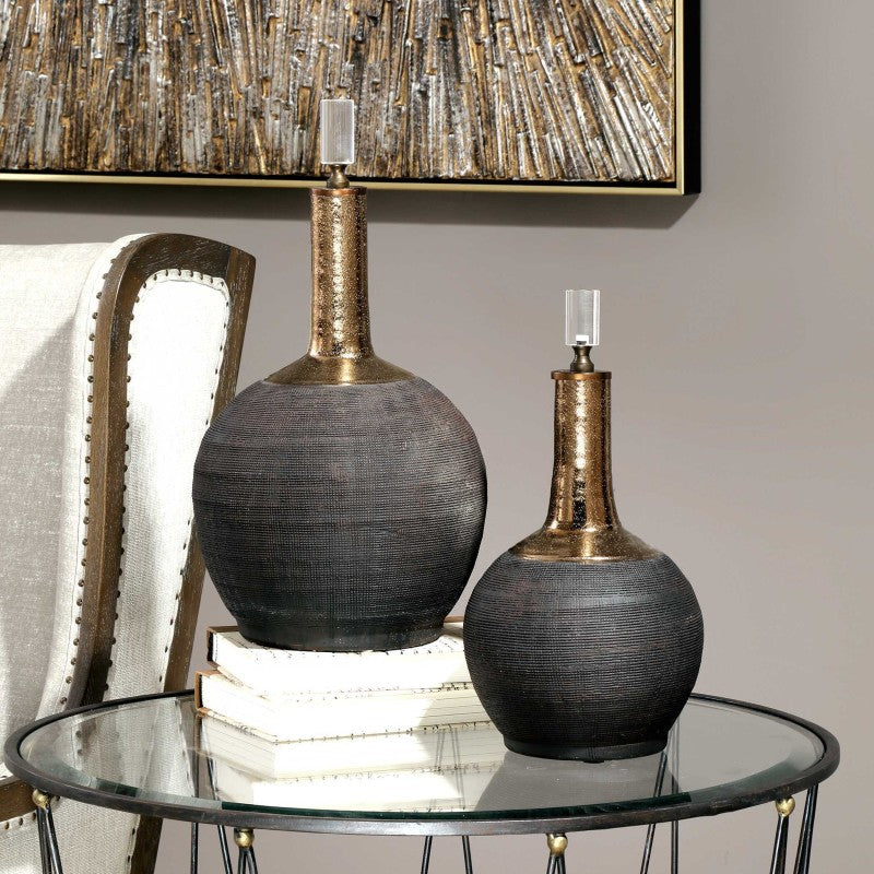 Arnav - Matte Bottles (Set of 2) - Black