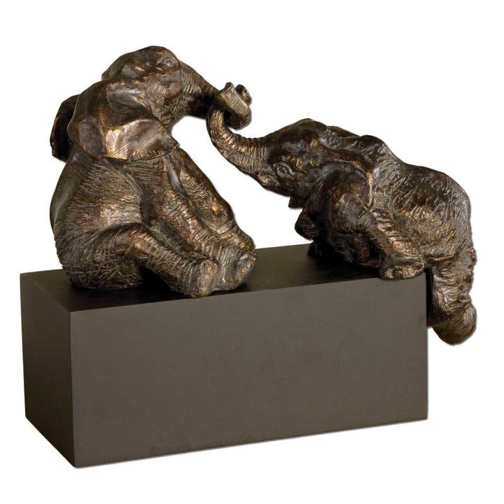 Playful Pachyderms - Figurines - Bronze