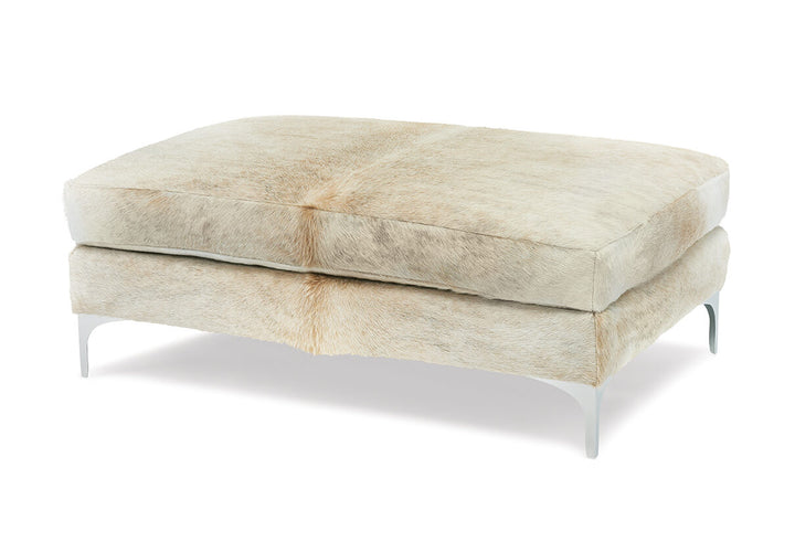 Lauren Chrome Rectangular Ottoman