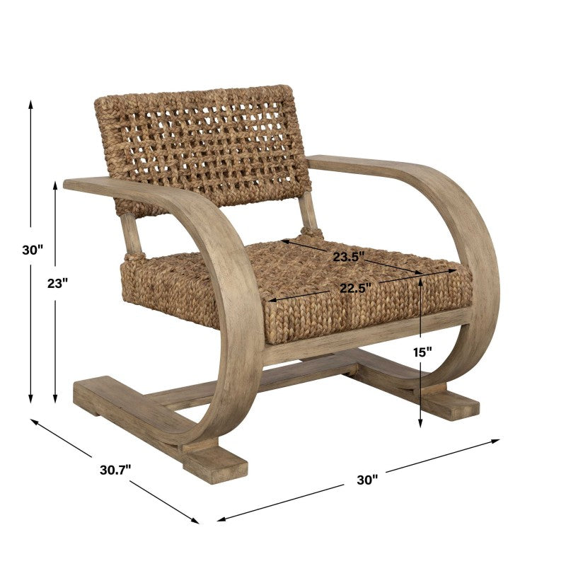 Rehema - Accent Chair - Driftwood