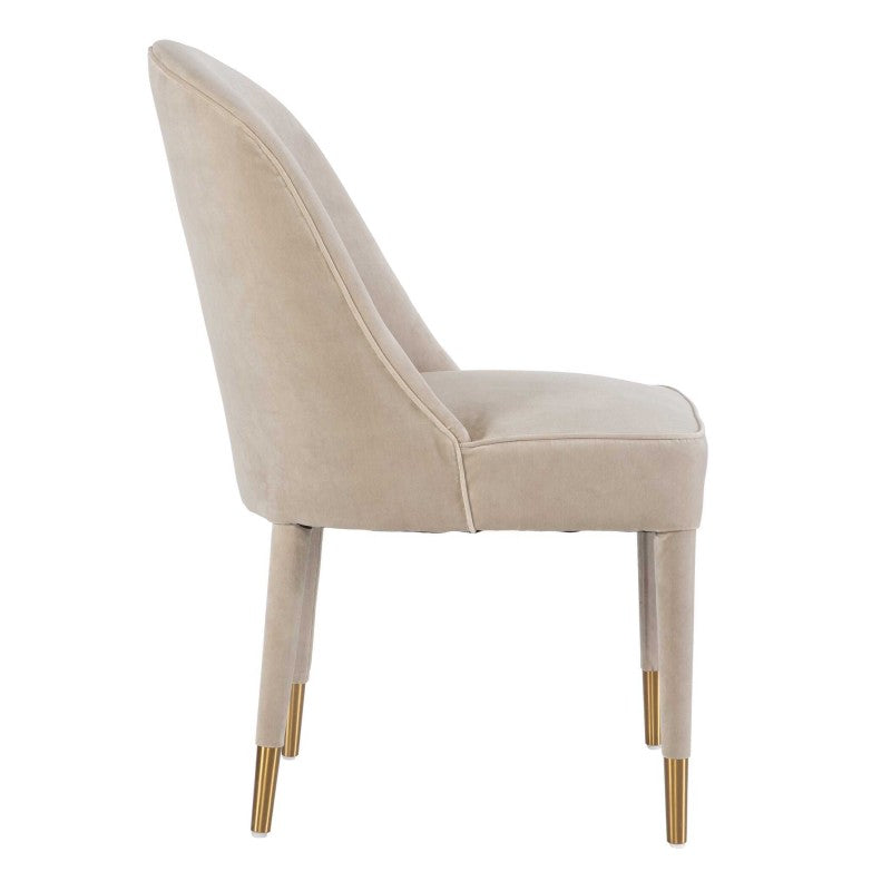 Brie - Armless Chair (Set of 2) - Champagne