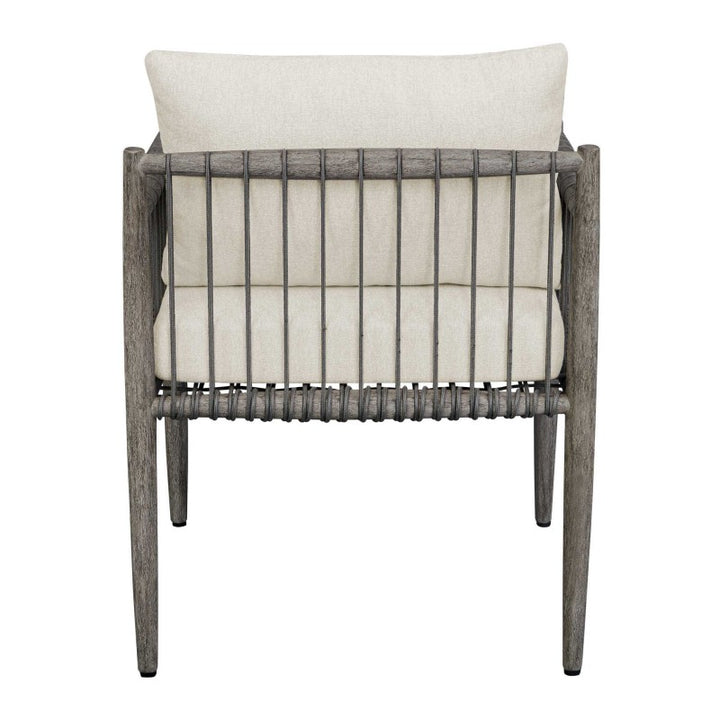 Borneo - Outdoor Dining Chair - White / Dark Gray