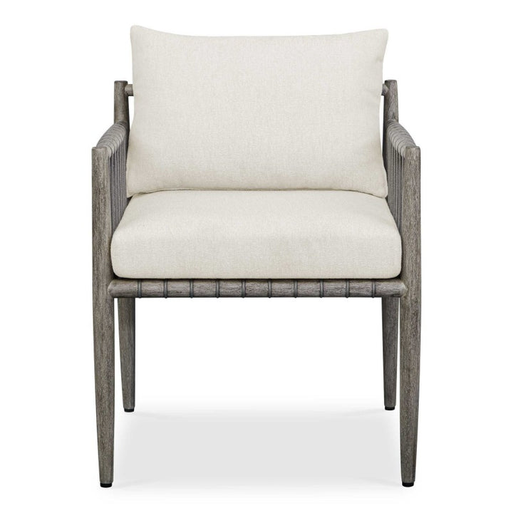 Borneo - Outdoor Dining Chair - White / Dark Gray
