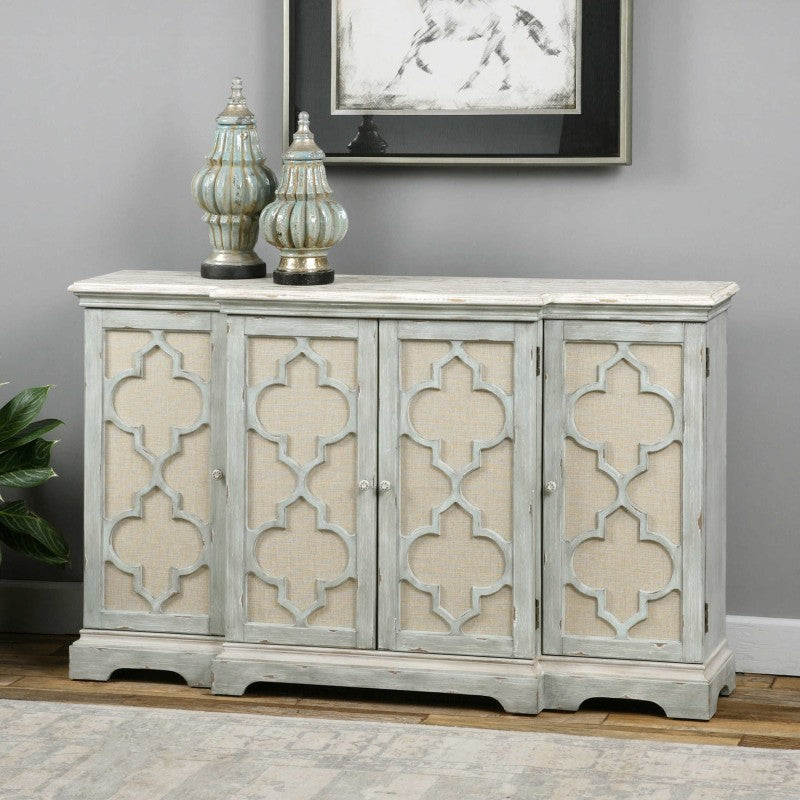 Sophie - 4 Door Cabinet - Gray