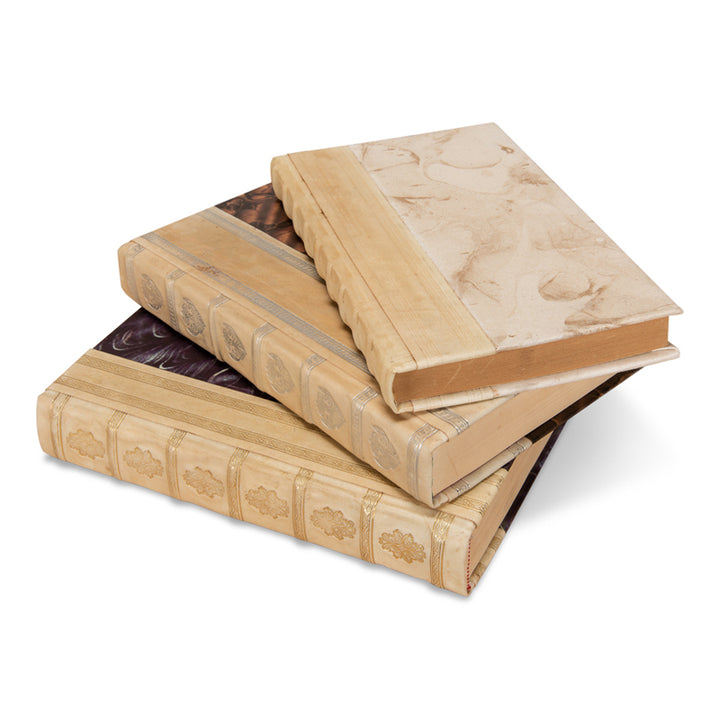 White Leather & Paper Books