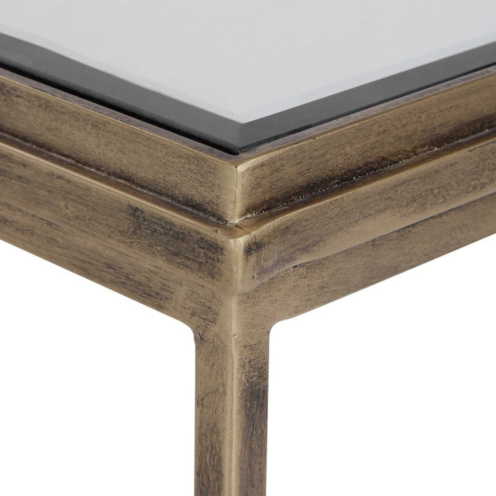 India - Nesting Tables (Set of 3) - Light Brown & Black