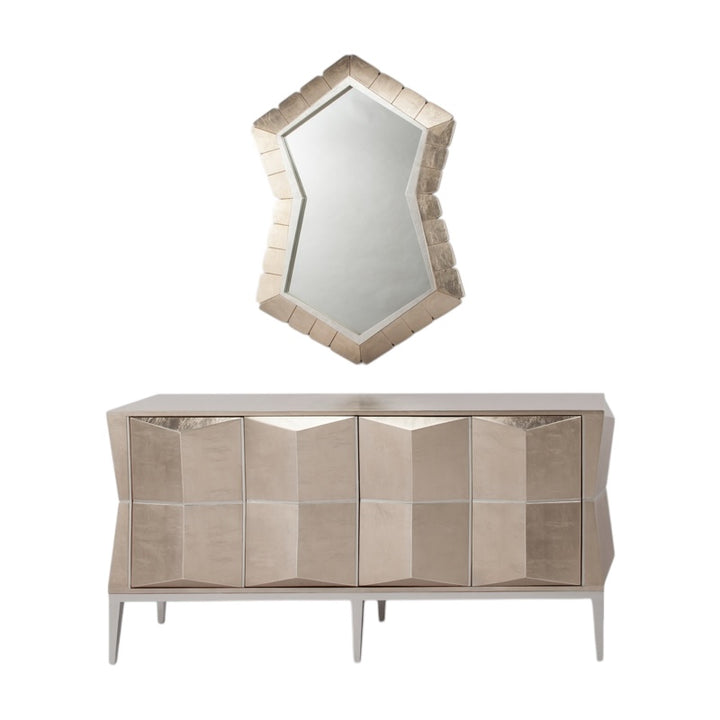 Champagne Silver Trim Mirror