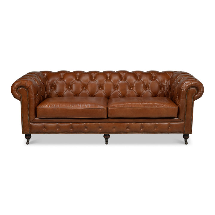 Castered Chesterfield Sofa