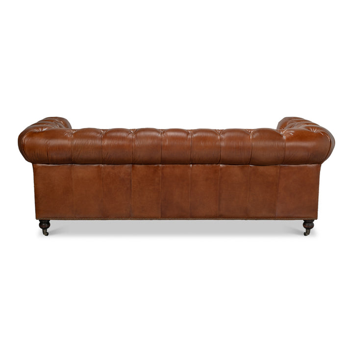 Castered Chesterfield Sofa