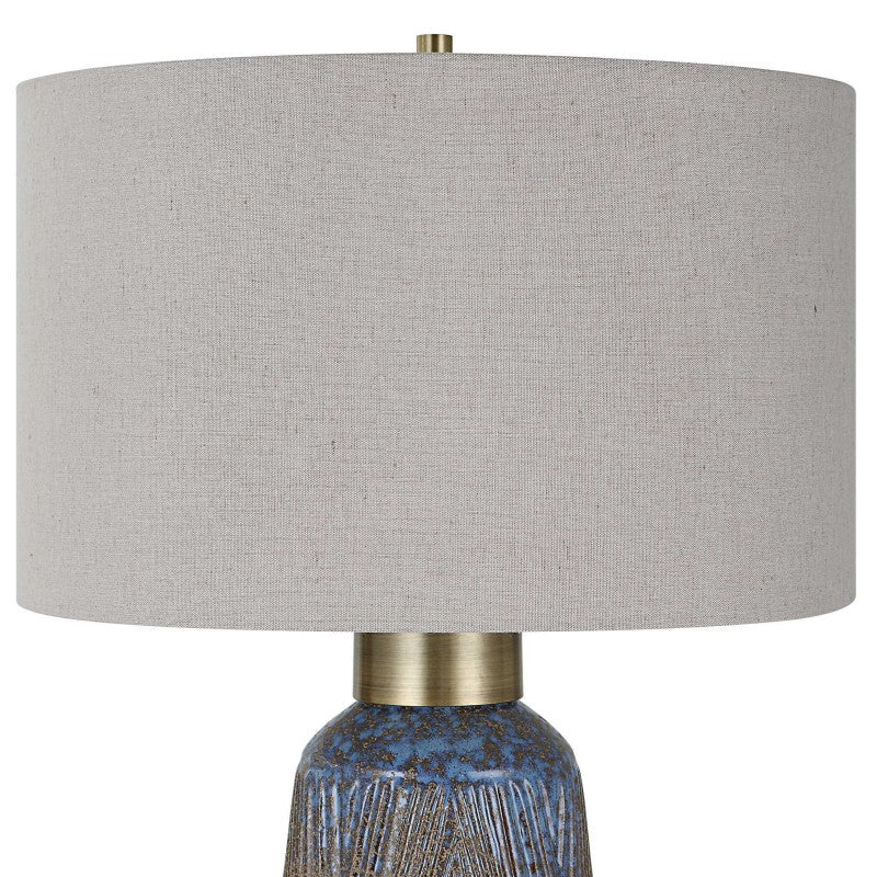 Western Sky - Ceramic Table Lamp - Blue