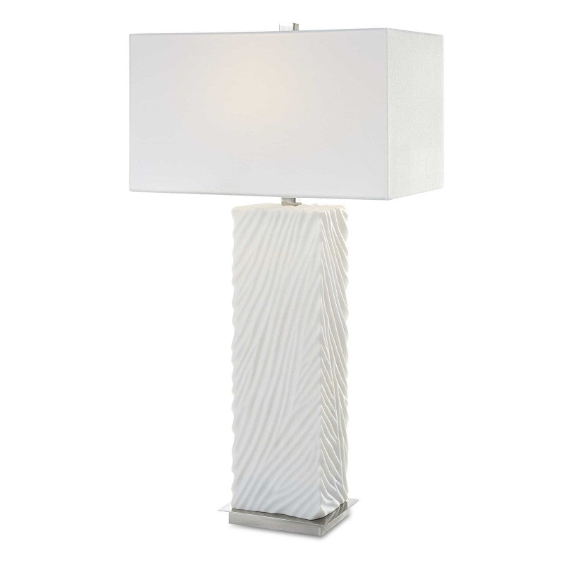 Pillar - Marble Table Lamp - White