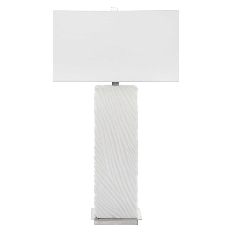 Pillar - Marble Table Lamp - White