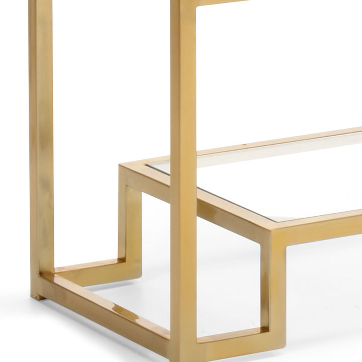 Hampton Shelf Unit  - Brass