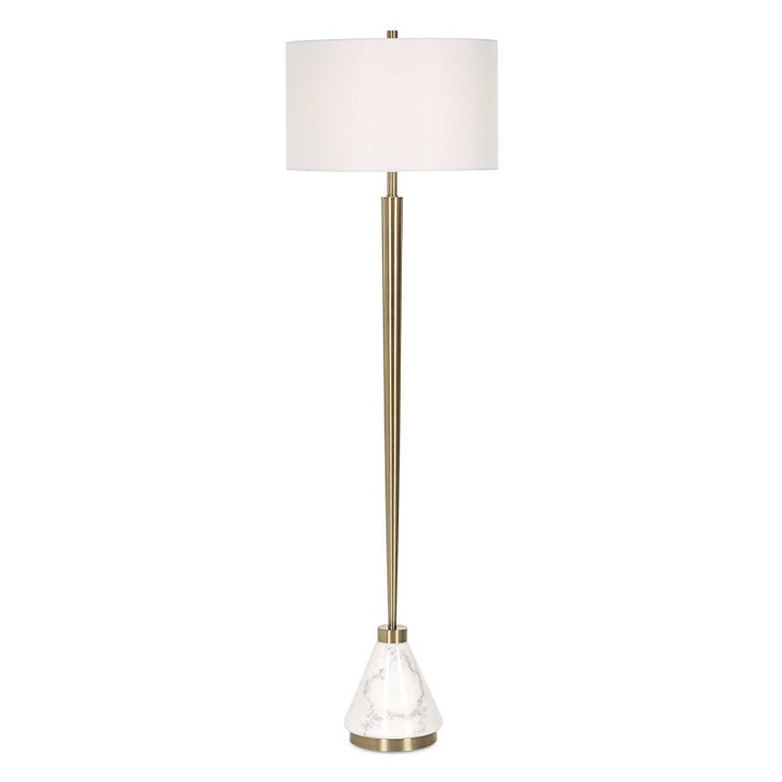 Curran - Tapered Metal Floor Lamp - White