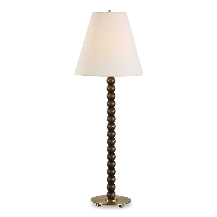 Gallus - Wood Spheres Table Lamp - Brown / Woodtone