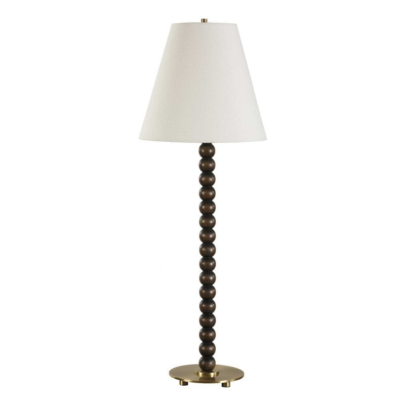 Gallus - Wood Spheres Table Lamp - Brown / Woodtone