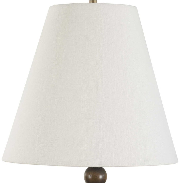 Gallus - Wood Spheres Table Lamp - Brown / Woodtone