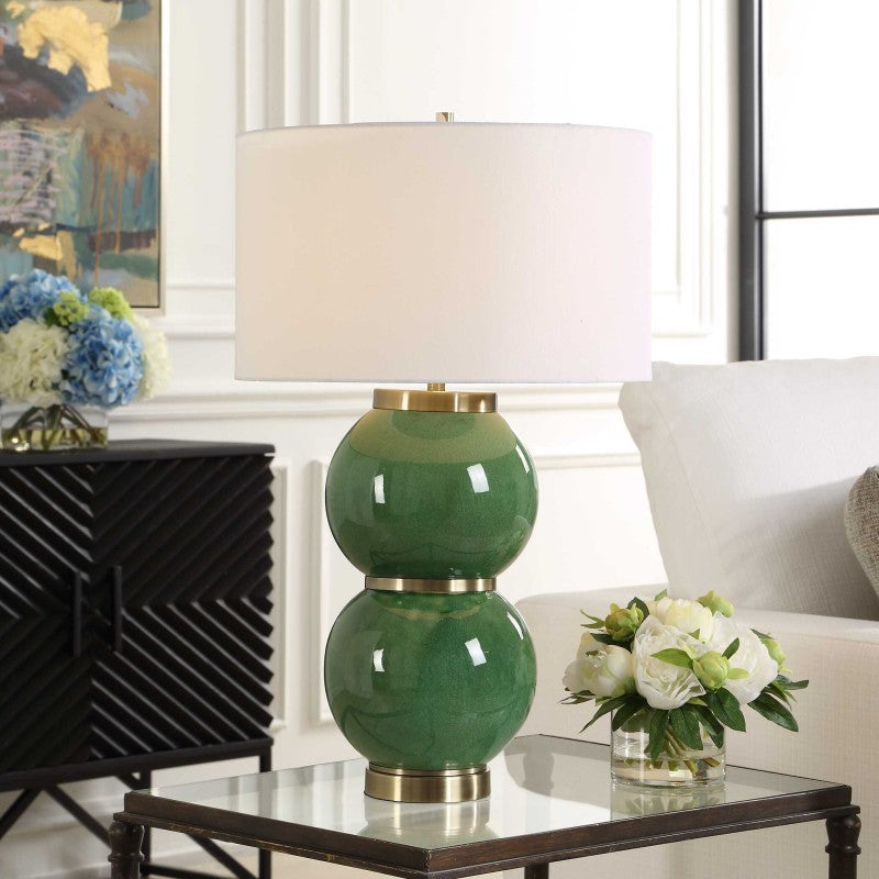 Banner - Spheres Table Lamp - Green