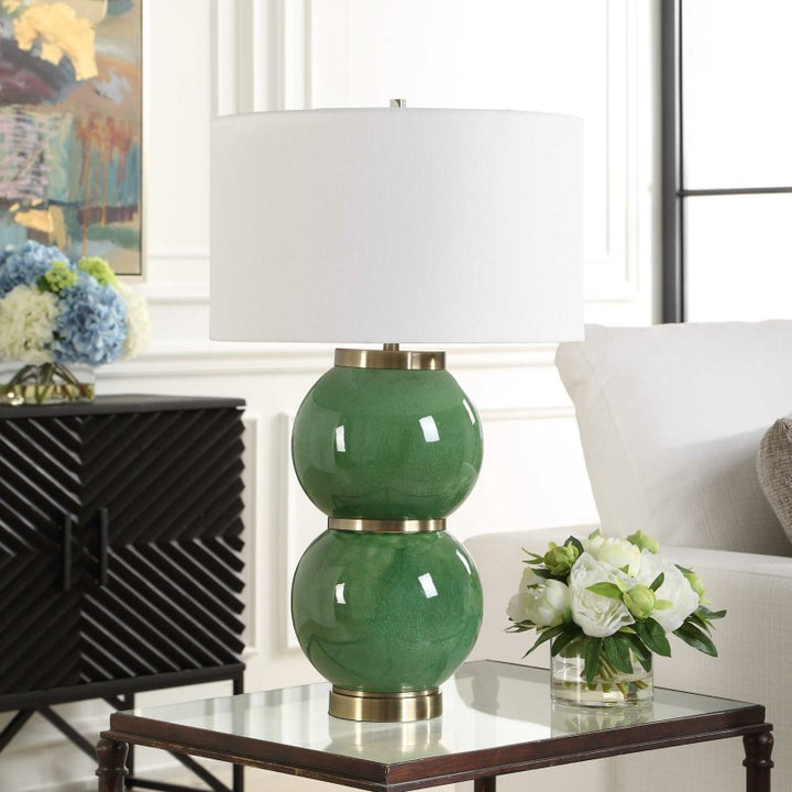 Banner - Spheres Table Lamp - Green
