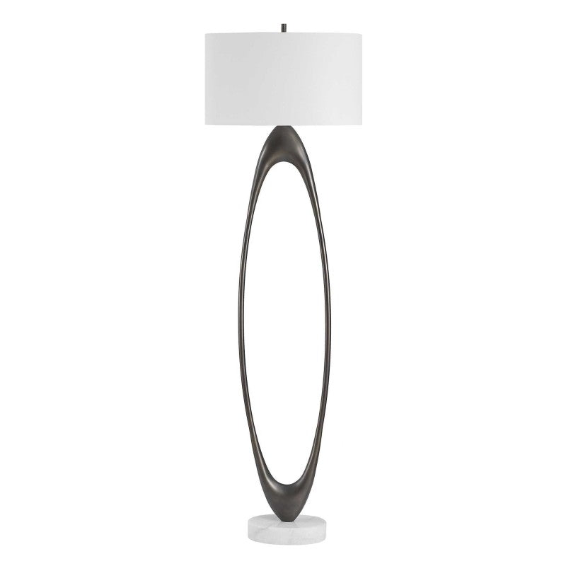Sonic - Open Oval Floor Lamp - Bronze