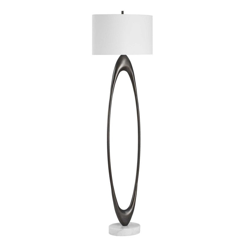 Sonic - Open Oval Floor Lamp - Bronze