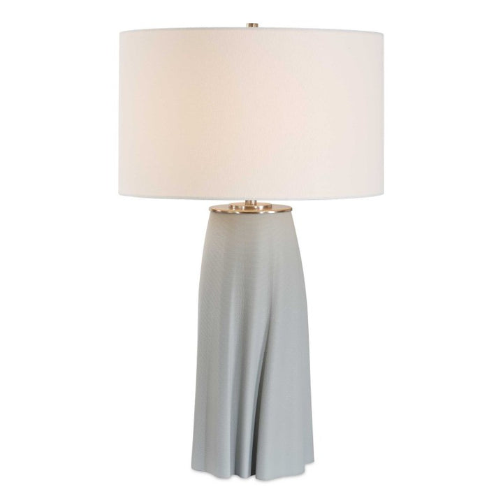 Cover Up - Sculpted Table Lamp - Blue / Silver