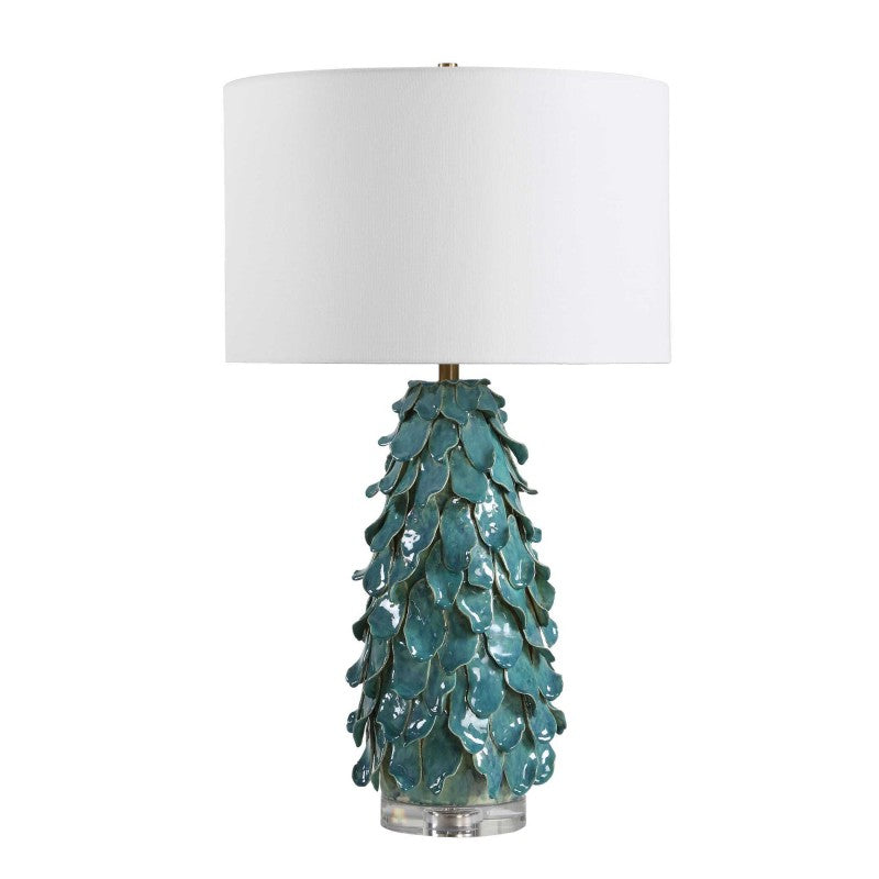 Mina - Table Lamp - Teal Blue