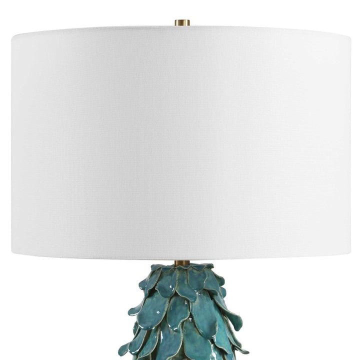 Mina - Table Lamp - Teal Blue