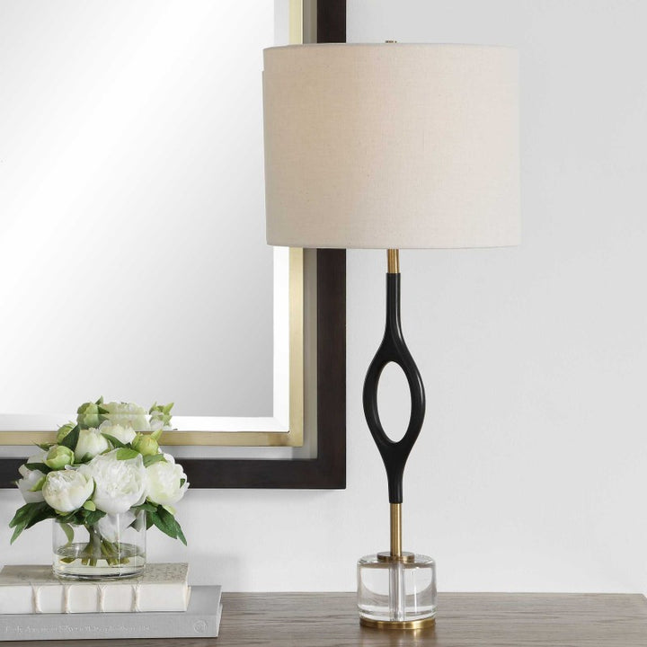 Maryam - Cordless Led Buffet Lamp - Black / Bronze
