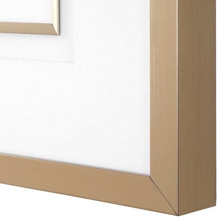 Fiddle Head - Leaf Botanical Prints (Set of 4) - Gold / Green / White