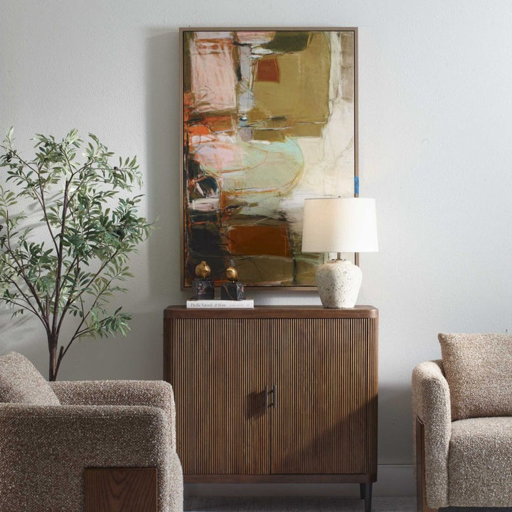 Palace Walls - Framed Abstract Art - Black / Blue / Brown / Green / Orange / Pink / Purple / White / Yellow