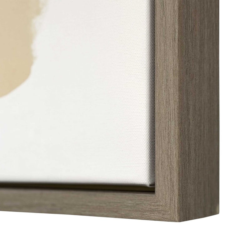 Abstract Afternoon - Framed Canvases (Set of 2) - Blue / Green / Pink / White / Woodtone / Yellow