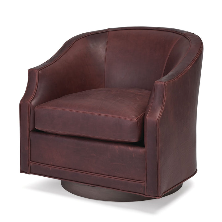 Carly Wood Swivel Chair