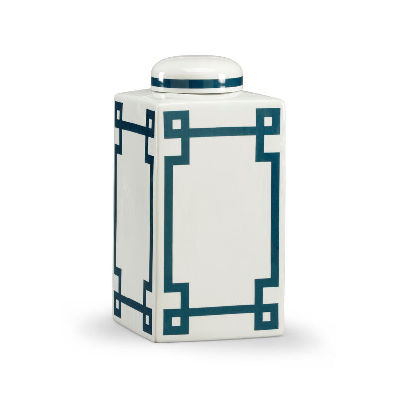 Parquetry Vase - Blue