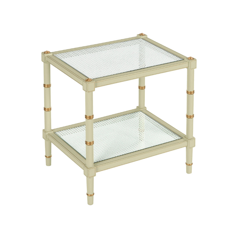 Conner Cane End Table - Green