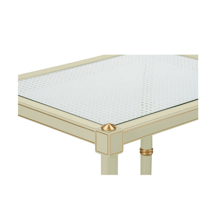 Conner Cane End Table - Green