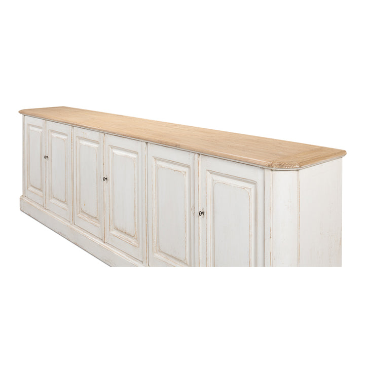 Antique Whitewash Sideboard