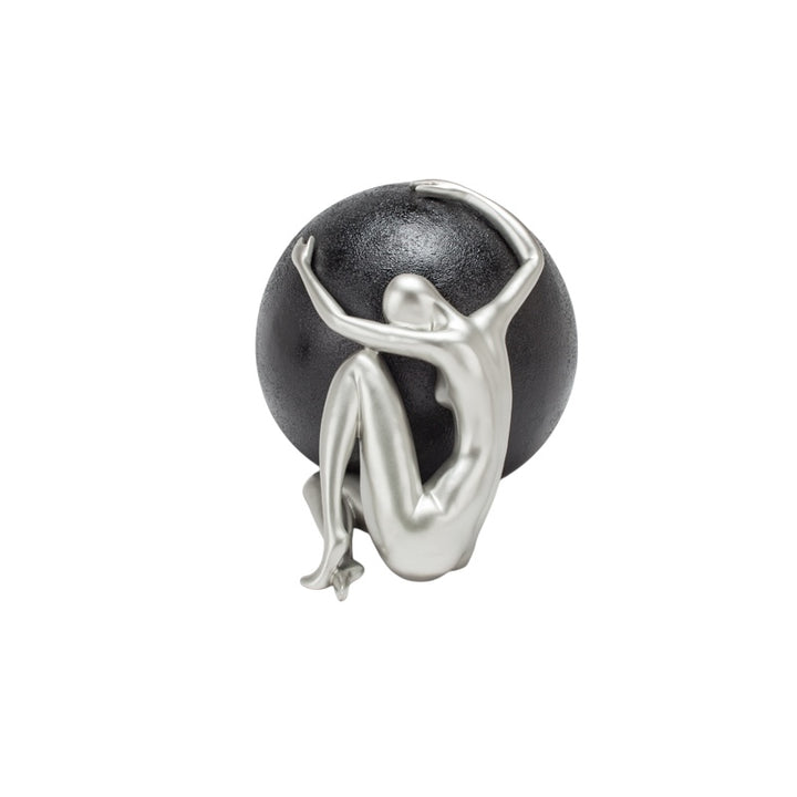 Antique Silver Black Scupture