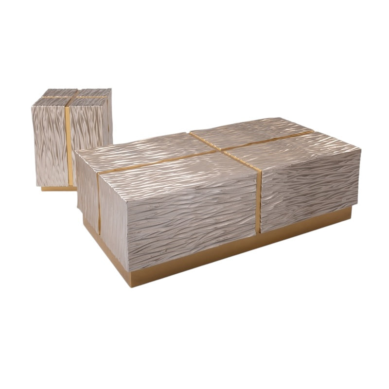 Deeply Rippled End Table