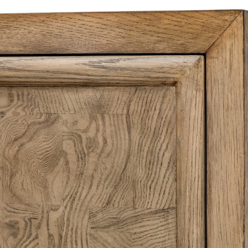 Paltrow - Burl 2 Door Cabinet - Woodtone