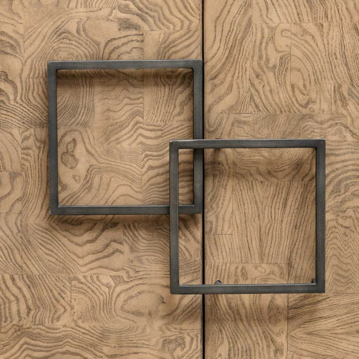 Paltrow - Burl 2 Door Cabinet - Woodtone