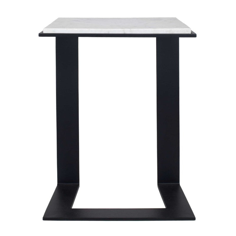 Kenora - Marble Accent Table - White