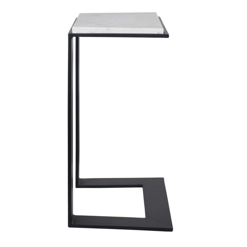 Kenora - Marble Accent Table - White