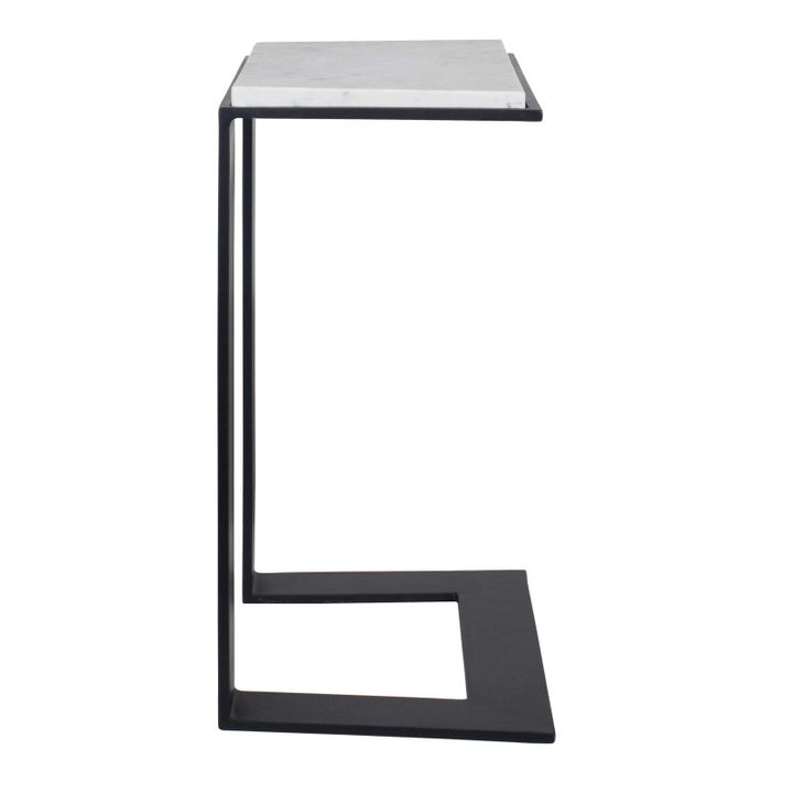 Kenora - Marble Accent Table - White