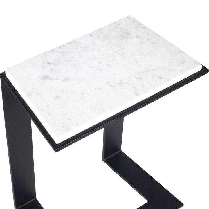 Kenora - Marble Accent Table - White