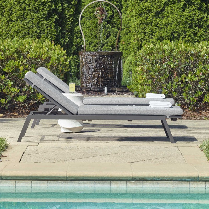 Bea - Outdoor Pool Chaise - Black