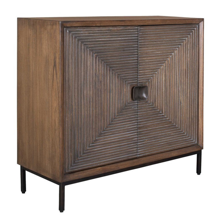 Bottom Line - 2 Door Wood Cabinet - Woodtone