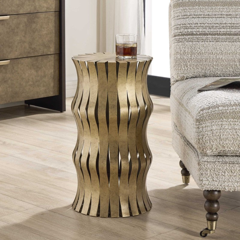 Arida - Accent Table - Aged Gold