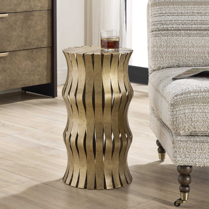 Arida - Accent Table - Aged Gold
